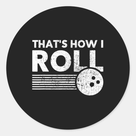 それが私転がのおもしろいボーリング男性へとKの方法である ラウンドシール (正面)