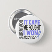 それが私達を来た前立腺癌の生存者によっては私が勝ちました戦いました 缶バッジ (正面&裏面)