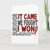 それが私達を来た多発性骨髄腫の生存者によっては私が勝ちました戦いました カード (正面)