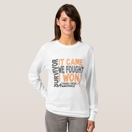 それが私達を来た子宮の蟹座の生存者によっては私が勝ちました戦いました Tシャツ (正面フル)