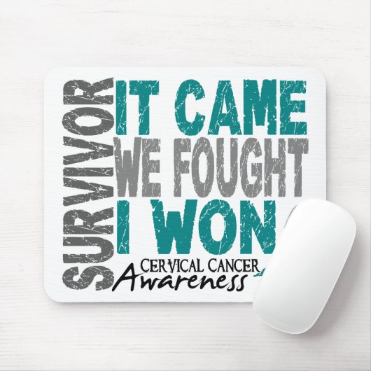 それが私達を来た子宮頸癌・の生存者によっては私が勝ちました戦いました マウスパッド (マウス)