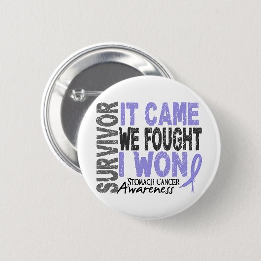 それが私達を来た胃癌の生存者によっては私が勝ちました戦いました 缶バッジ (正面&裏面)