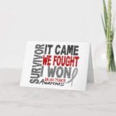 それが私達を来た脳腫瘍の生存者によっては私が勝ちました戦いました カード (正面)