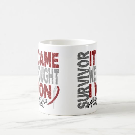 それが私達を来た頭頸部癌の生存者は戦いました コーヒーマグカップ (中央)