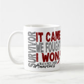 それが私達を来た頭頸部癌の生存者は戦いました コーヒーマグカップ (左)