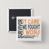 それが私達を来たEndometrial蟹座の生存者は戦いました 缶バッジ (正面&裏面)