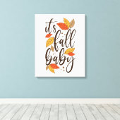 それが秋ベビー キャンバスプリント (インサイチュ (ウッドフロア))