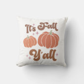それが秋Y'all Groovyレトロパンプキン クッション (正面)