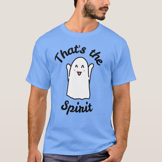 それが精神 – かわいい幸せな幽霊のデザイン Tシャツ (正面)