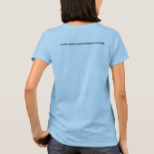 -それが紡績工の…夕食でなければ女性! Tシャツ (裏面)