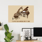 それが終わるまで不可能に思える ポスター (ホームオフィス)