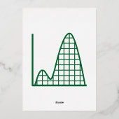 それが緑のフォイル招待状に加わる 箔招待状 (裏面)