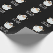 それが羊が動物プンおもしろいダークBGと言ったこと ラッピングペーパー (角)