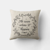 それが起こる部屋スクリプトモダンリース クッション (裏面)