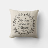 それが起こる部屋スクリプトモダンリース クッション (正面)