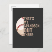 それが野球の恋人おもしろいの孫だ インビテーションポストカード (正面/裏面)