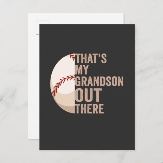 それが野球の恋人おもしろいの孫だ インビテーションポストカード (正面/裏面)