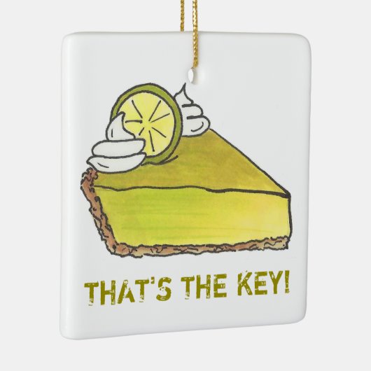 それが鍵フロリダライムパイスライスグルメ セラミックオーナメント (右)