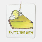 それが鍵フロリダライムパイスライスグルメ セラミックオーナメント (左)