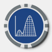 それが青で増える ポーカーチップ (正面)