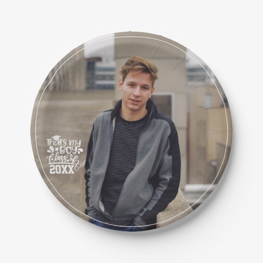 それが20XX写真卒業の私の少年クラスだ ペーパープレート (正面)