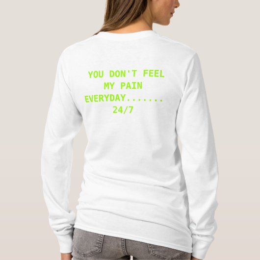 それが….あるまで理解しません Tシャツ (裏面)