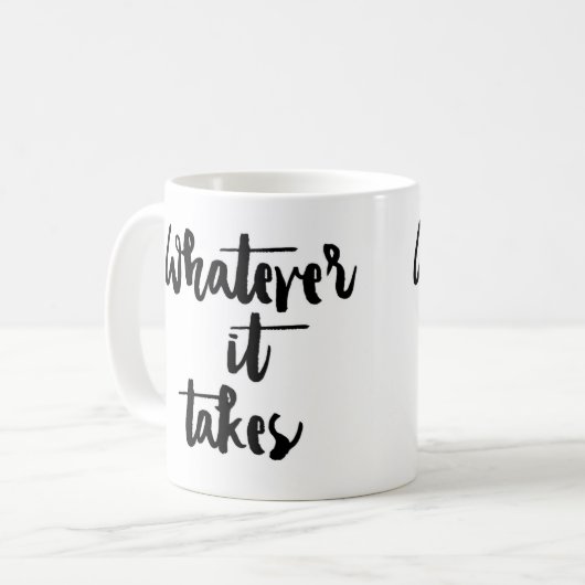 「それが」マグを取るものは何でも コーヒーマグカップ (正面左)