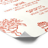 それがAmore Redの図解入りの、写真付きのバー ポスター (角)