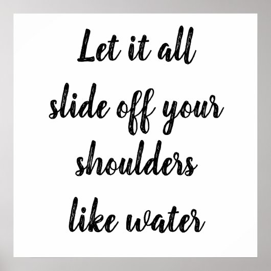 それすべてあなたの肩は割り当てられて滑り落ちます ポスター (正面)