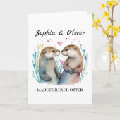 それぞれのオッターの愛にぴったりなバレンタインデー カード (黄色い花)