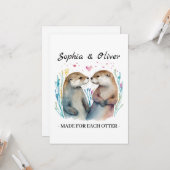 それぞれのオッターの愛にぴったりなバレンタインデー カード (正面/裏面インサイチュ)