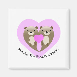 それぞれのカワウソのために作られた マグネット