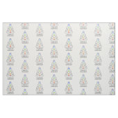 それぞれ色の7チャクラ ファブリック (ファットクウォーター)