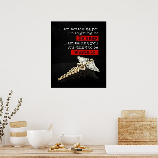 それだけの価値があるナース 感動的 ポスター (キッチン)