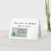 それっぽいクリスマスツリー予算で買ったやつ皮肉なホリデーシーズン シーズンカード (正面)