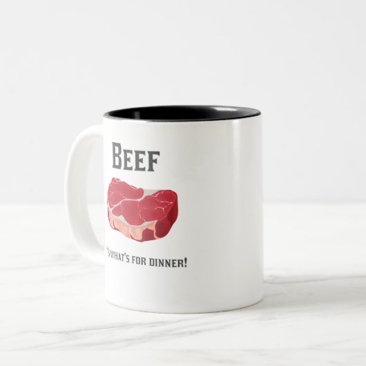 、それであるものが夕食のためあります不平を言って下さい! Tシャツ ツートーンマグカップ (正面左)