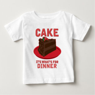 、それであるものが夕食のためあります固めて下さい ベビーTシャツ