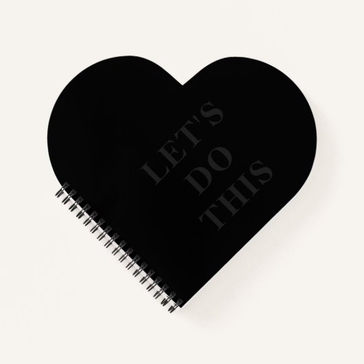 それでは、ハート型スパイラルバウンドのノート ノートブック (正面)