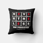 それでも彼女はクリスチャン感動的を固守した クッション (裏面)