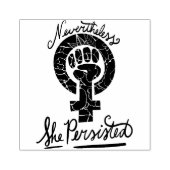 それでも彼女はフェミニズムのシンボルアートを固執した ラバースタンプ