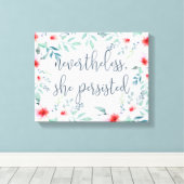 それでも彼女は固執した キャンバスプリント (インサイチュ (ウッドフロア))