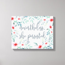 それでも彼女は固執した キャンバスプリント