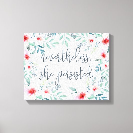 それでも彼女は固執した キャンバスプリント (正面)