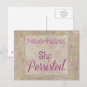 それでも彼女は固執した ポストカード (正面/裏面)