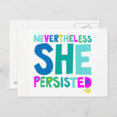 それでも彼女は固執した ポストカード (正面/裏面)