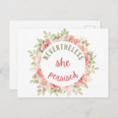 それでも彼女は固執した ポストカード (正面/裏面)