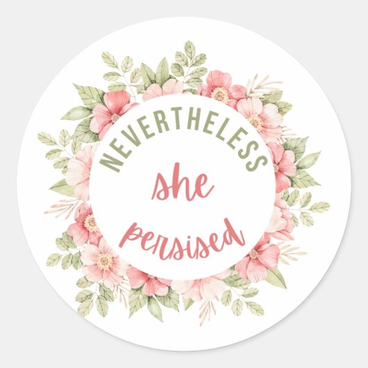 それでも彼女は固執した ラウンドシール (正面)