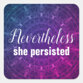 それでも彼女は女性の引用文紫を固守した スクエアシール (正面)