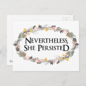 それでも彼女は強情を張り続けた ポストカード (正面/裏面)