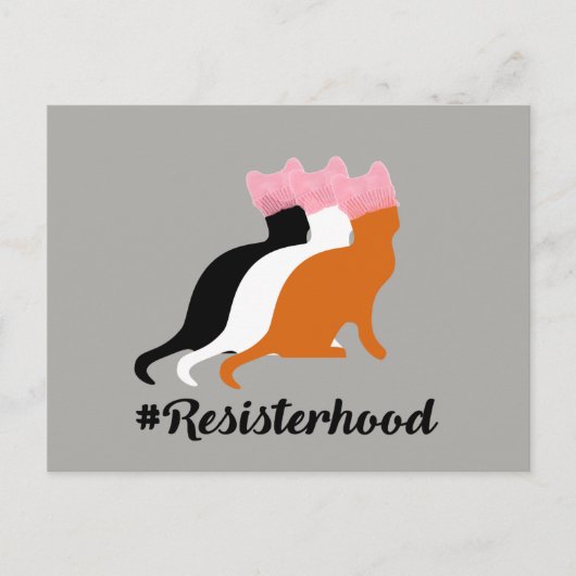 それでも彼女は抵抗したはがきをしつこく書き続けた ポストカード (正面)